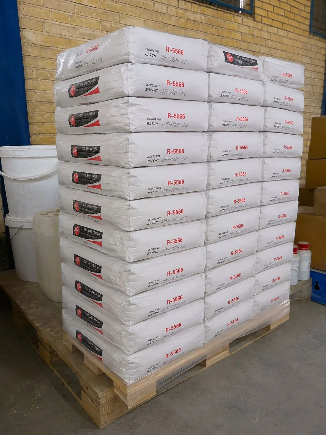 پودر تیتانیوم دی اکسید R-5566 4 پالت تیتانیوم دی اکسید R-5566